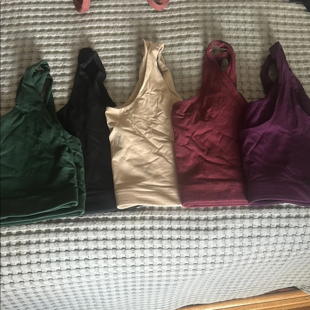 Pact Cotton Bras. Set of 5. All size large. - Picture 1 of 4